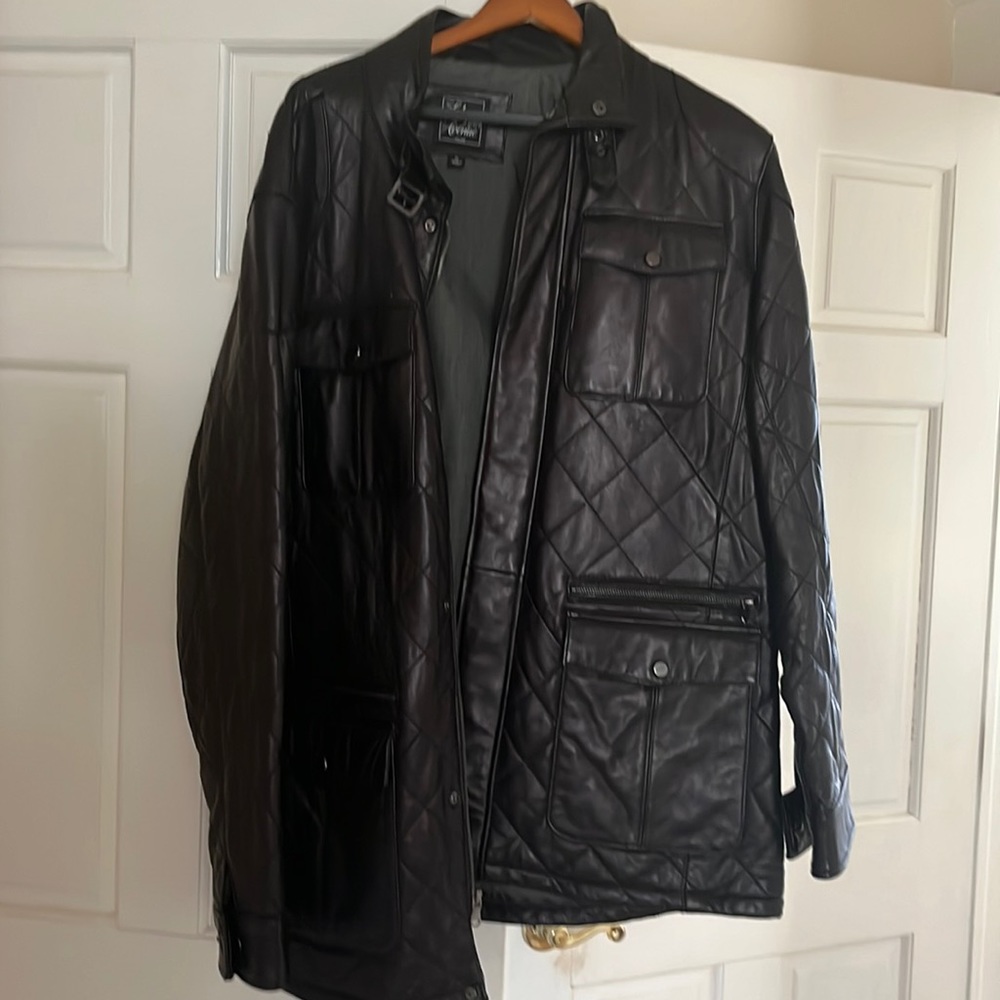 Great condition. Saks fifth ave Men’s Leather jacket
